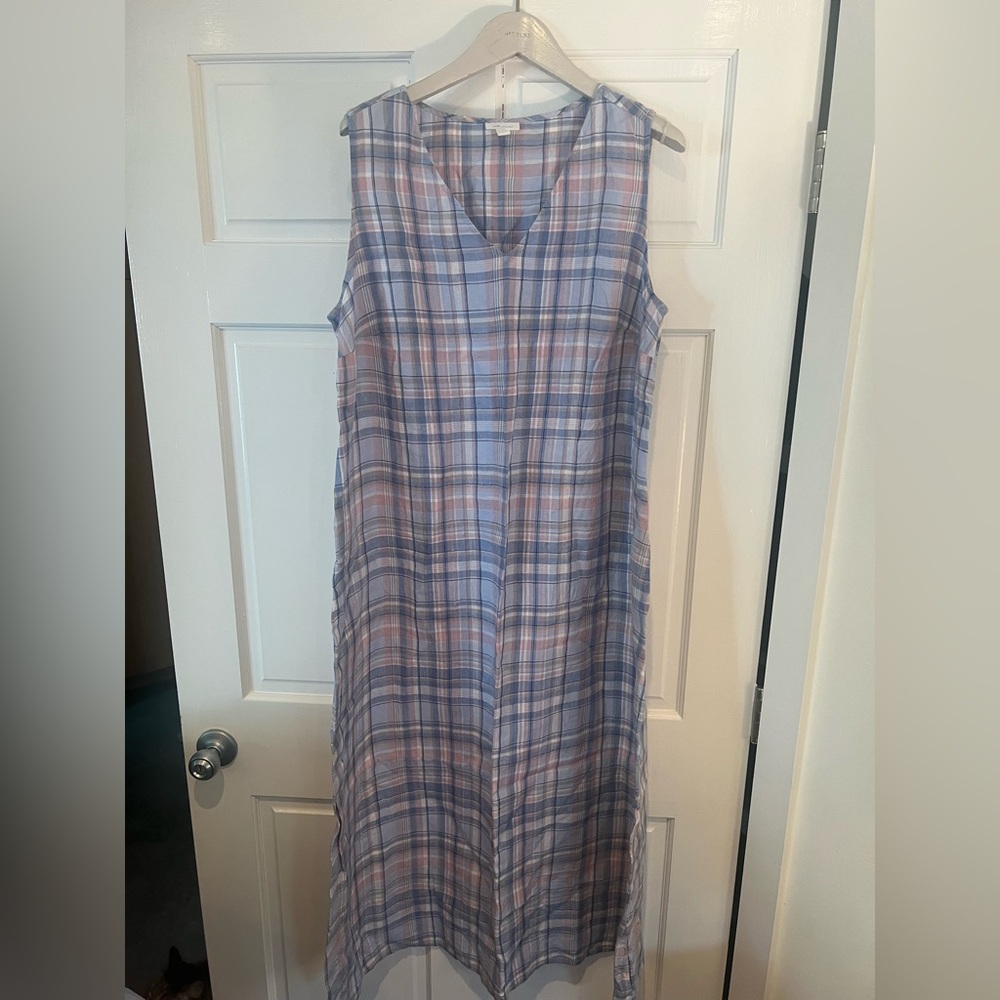 J Jill 100% linen maxi dress